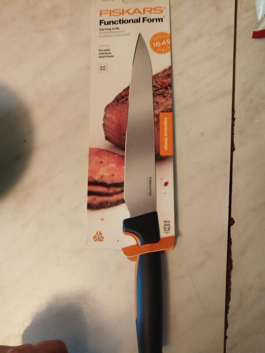 Nóż kuchenny Fiskars stał nierdzewna nowy oryginalny