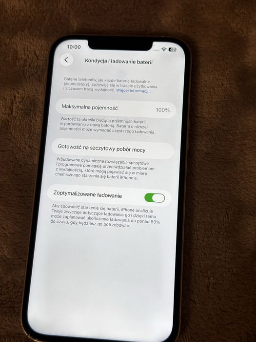 iPhone 12 Pro Max 100% baterii