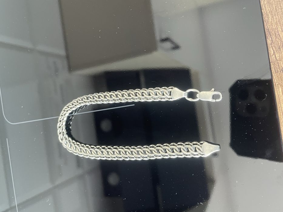 Срібна цепочка, серебряная цепь,  серебряний браслет