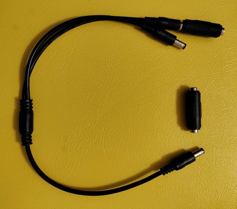 Разъем и кабель питания постоянного тока 5,5x2,1мм