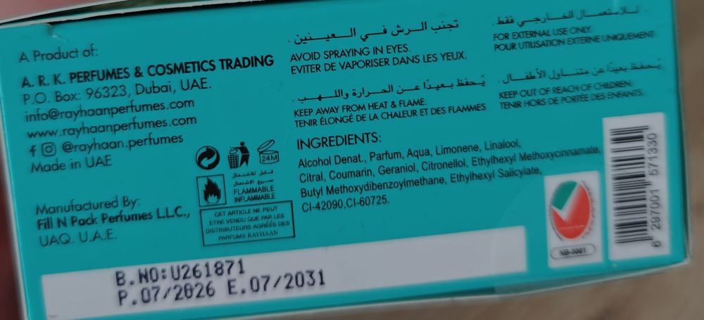 Perfumy Rayhaan Aquatica