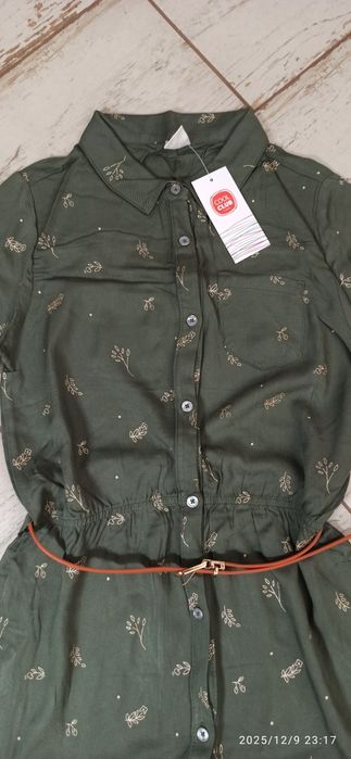 Nowa sukienka oliwkowa Cool Club 140/146