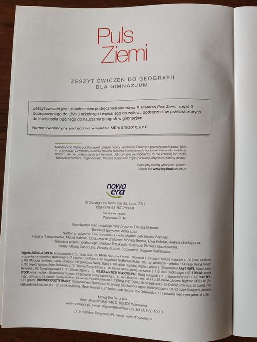 Puls Ziemi 3 Zeszyt ćwiczeń