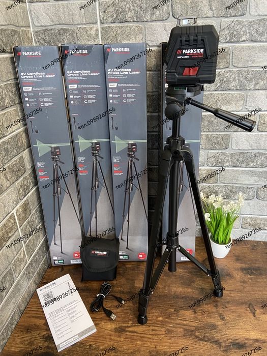 Лазерний рівень зі штативом Parkside Німеччина 360