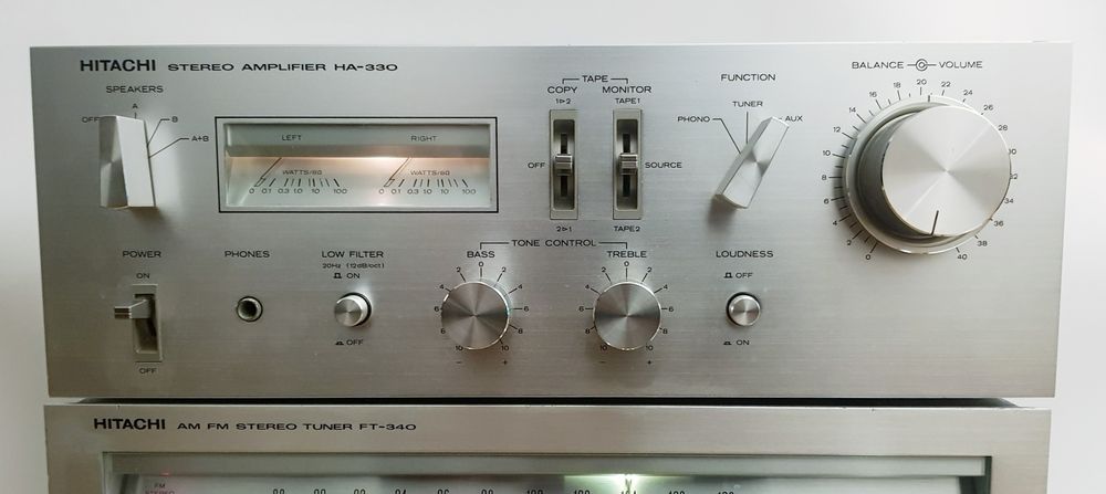 Hitachi HA-330 +FT-340 zestaw wzmacniacz plus tuner