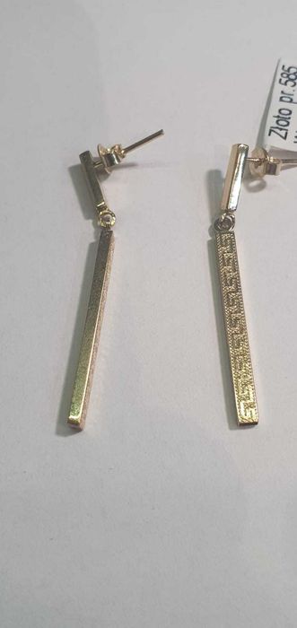 Kolczyki złote 14 k /585/ 2,43 g. - Komis Madej Gorlice -