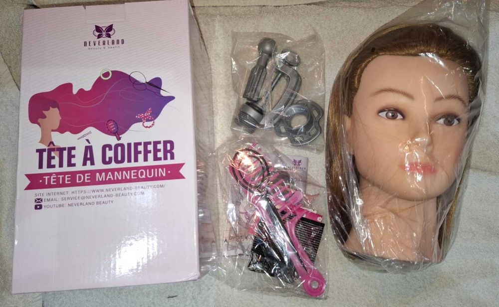 Głowa treningowa fryzjerska NEVERLAND