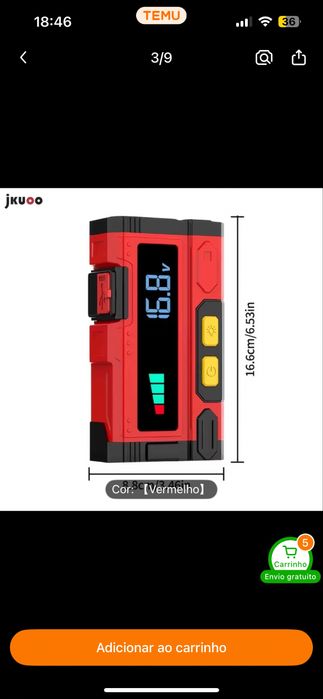 BOSTER 12V compacto multifunções