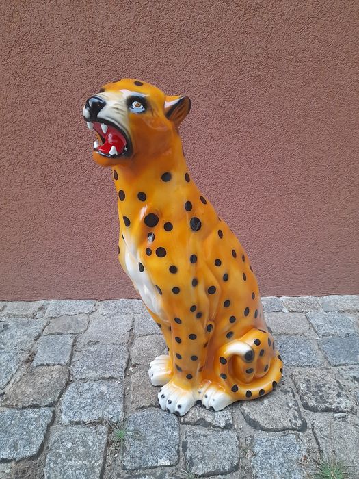 Leopardo de Louça, Onça, Pantera - Cerâmica Portuguesa - Dálmatas -TOP