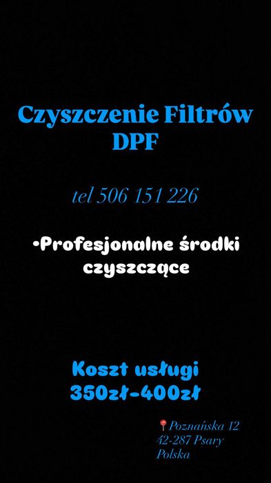Czyszczenie Filtrów DPF
