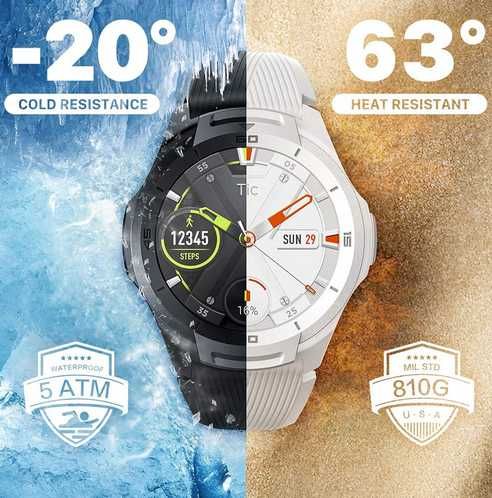 TicWatch S2 Smartwatch Android Wear GPS AMOLED połączenia kompas Wifi