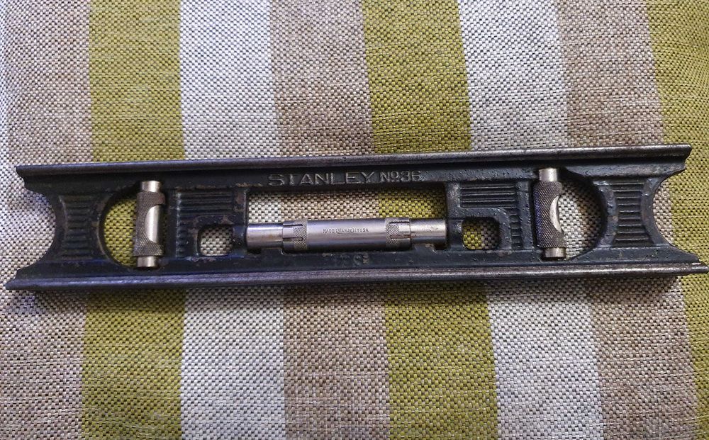 Soberbo Nível Stanley Nº 36 - ferro fundido - antiguidade - USA