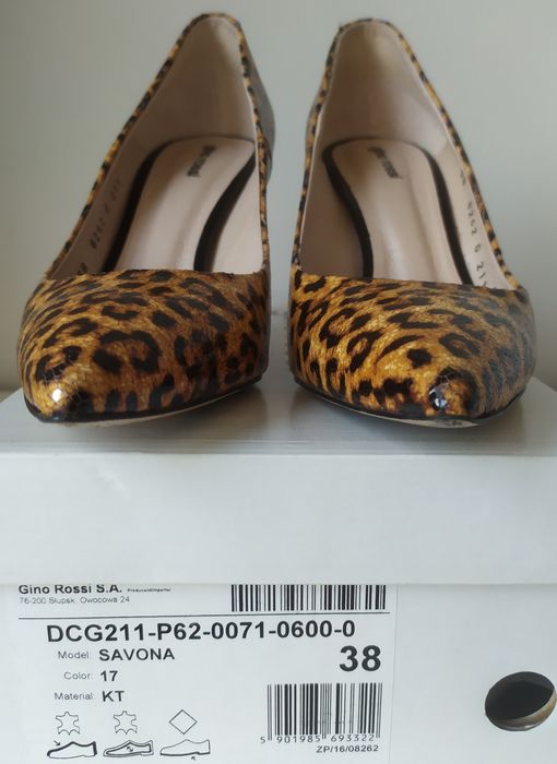 Gino Rossi Czółenka damskie Savona skóra naturalna r. 38