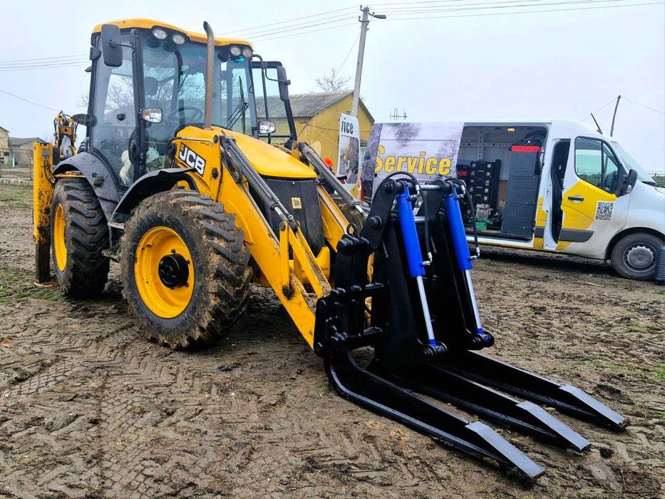 Гідравлічний захват на навантажувач | Вила | Захват для деревини,