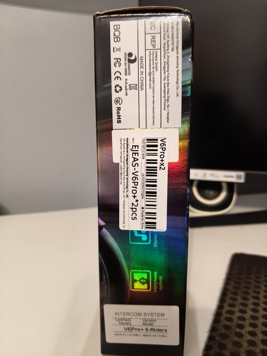 Ejeas v6pro+ dual na dwa kaski NOWE interkomy interkom