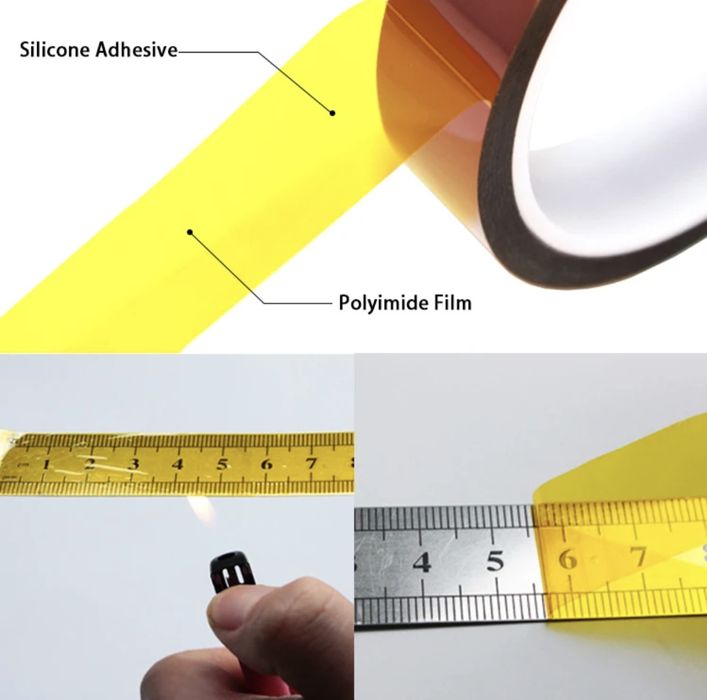 Каптоновий термостійкий скотч 5 40 100 мм Kapton