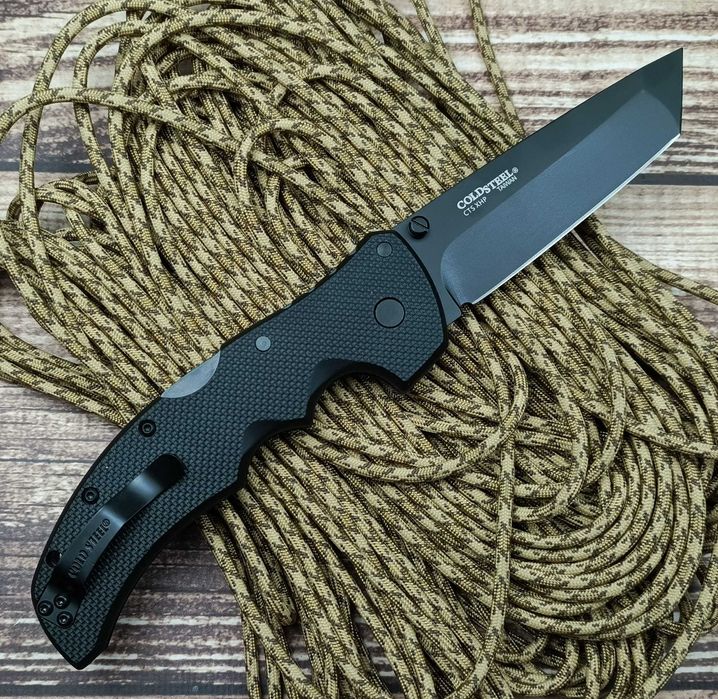 Брелок EDC фолдер Cold Steel Recon 1 Tanto black blade