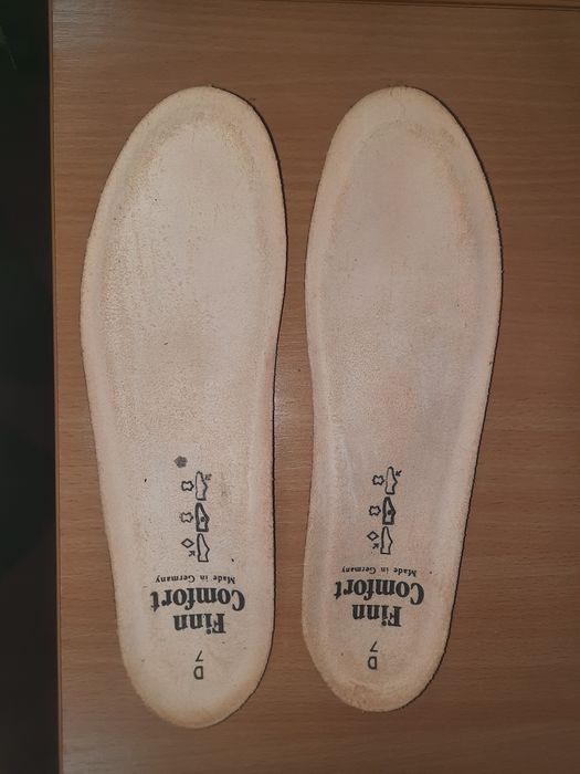 Ортопедические кожаные стельки Finn Comfort, Германия, р. D7, 26см