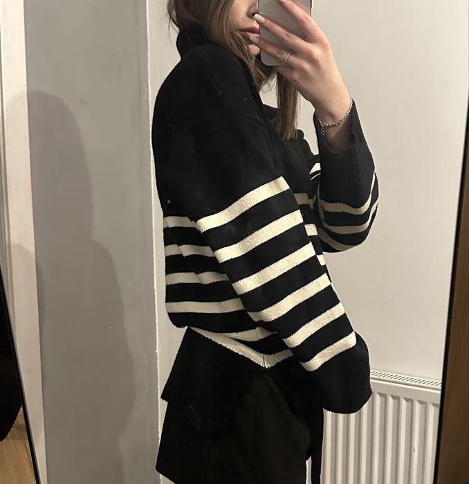 светр полузамок оверсайз