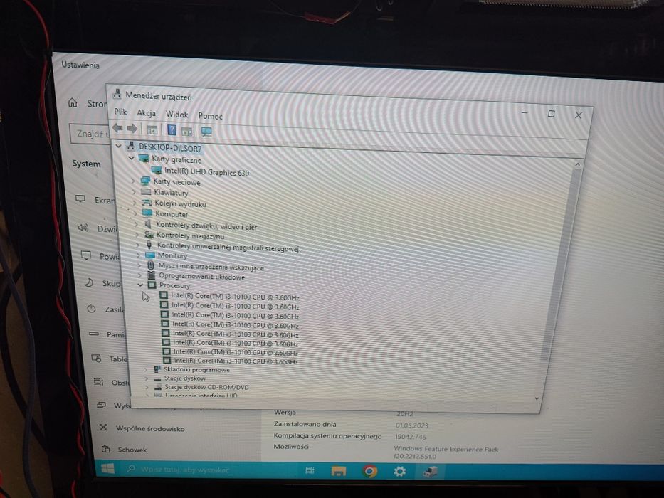 Komputer i3 10gen 8gb ram 128 ssd karta graficzna GTX 1050 4gb