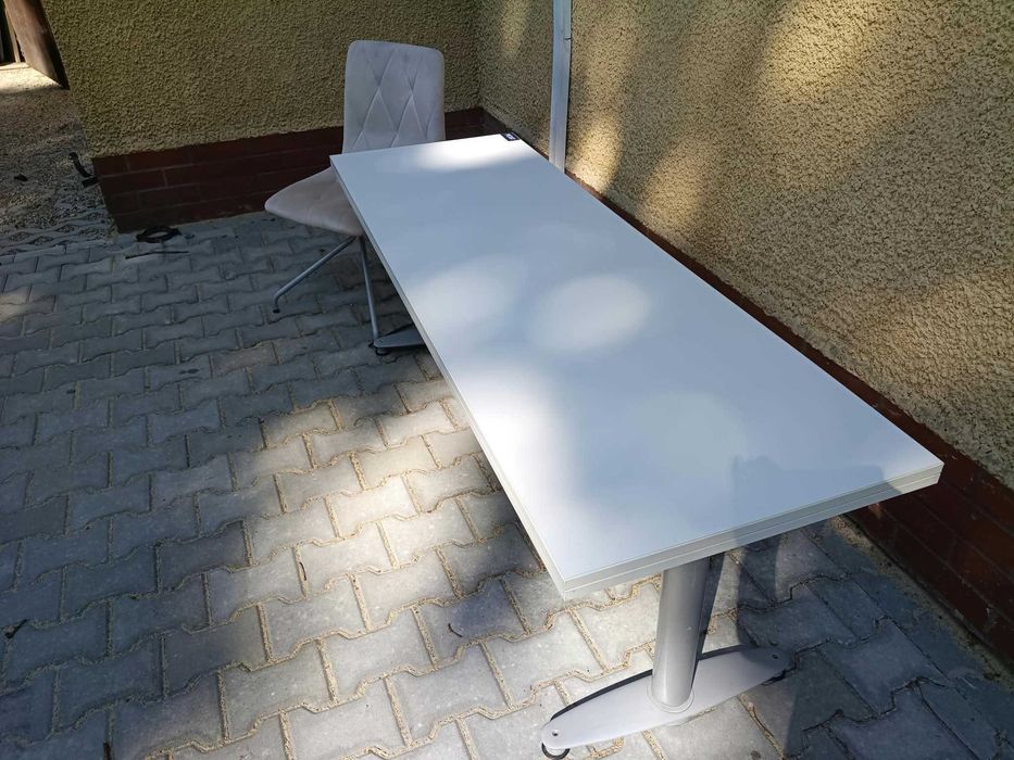 Biurko biurowe  białe 170x57  biurka  biuro dom pokój praca zdalna