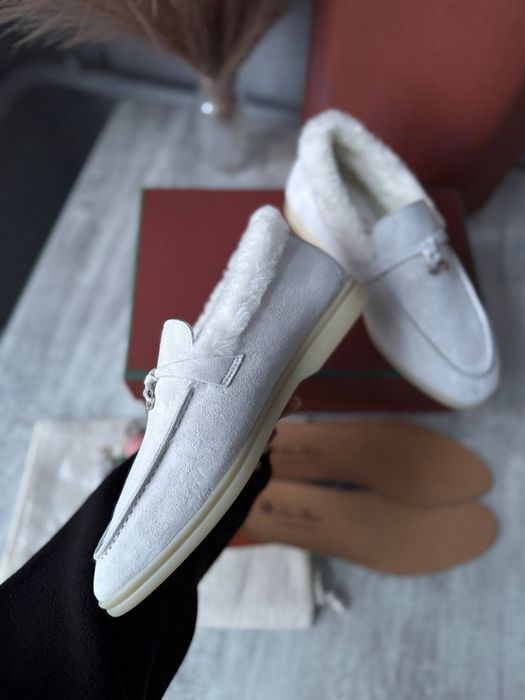 Лофери loro piana , лоро піана з хутром . Висока якість . 25 см !