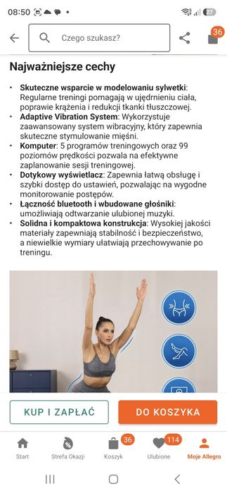 Platforma wibracyjna gymtek xp500