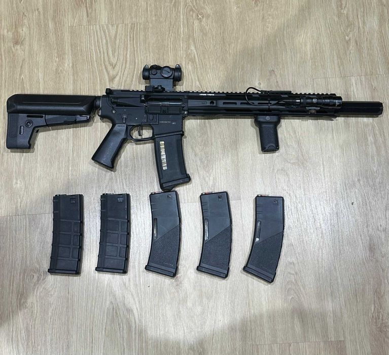 KIT AIRSOFT – kRYTAC Trident Mk2 SPR (com upgrades) + TOKYO MARUI Glock 17 + Equipamento