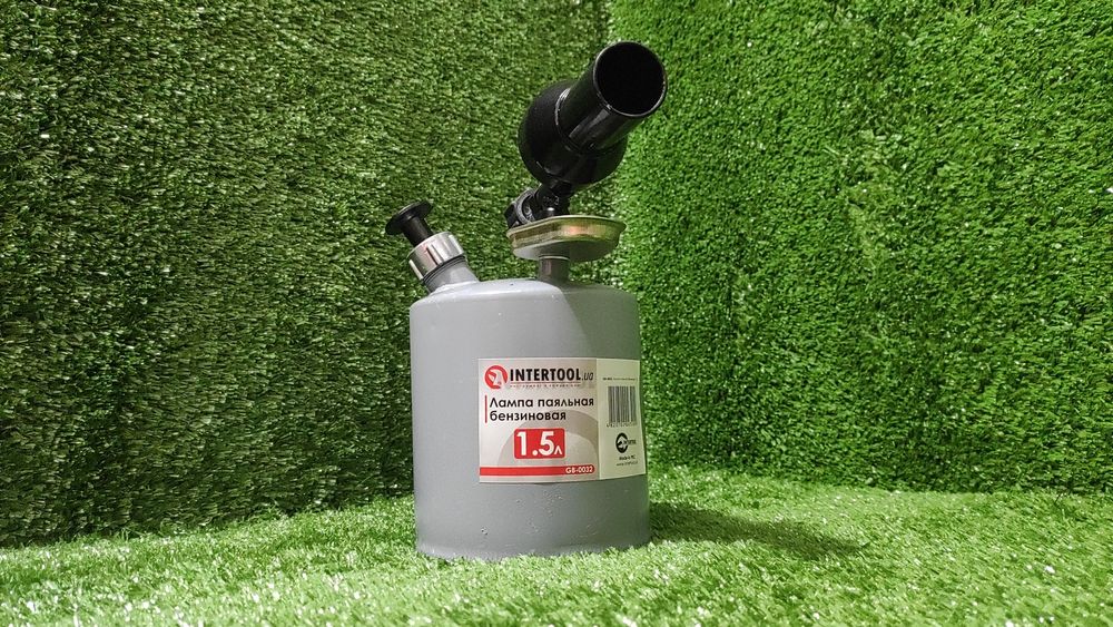 Лампа паяльна бензинова 1.5 л INTERTOOL GB-0032