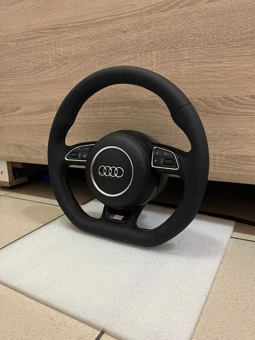 Volante AUDI S-LINE A3 8V A4 B8 TT 8J Q3 Q5 (Personalizável)