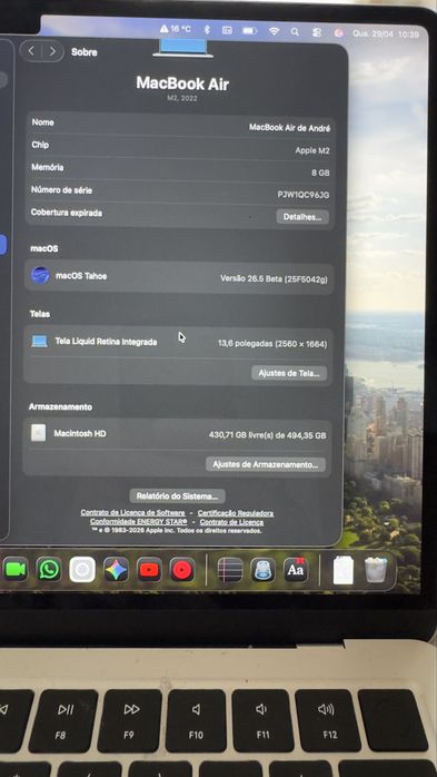 MacBook Air M2 | 512GB SSD | Estado Irretocável