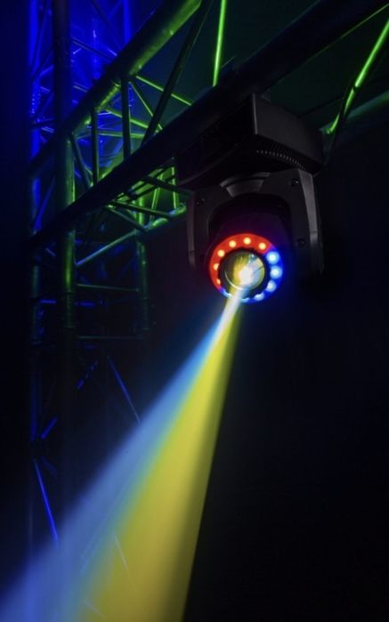 4 UNIDADES Novos BeamZ Panther 35 LED Spot Moving Head c/ anel de LED