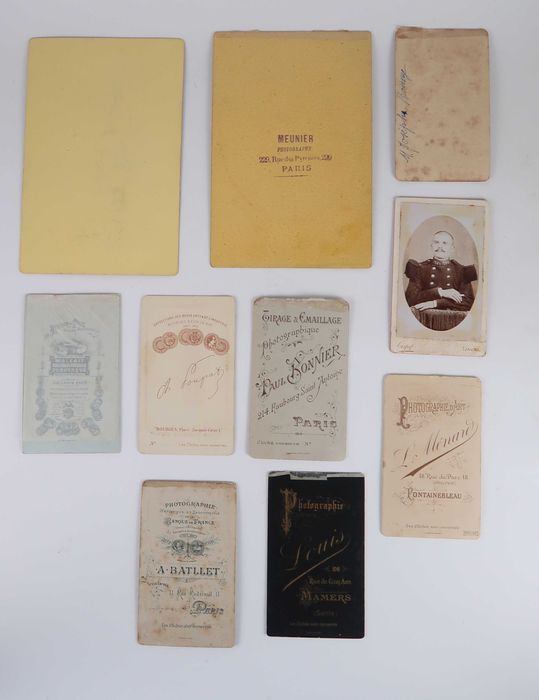 Fotografias antigas em cartão - Militaria (ref 2)
