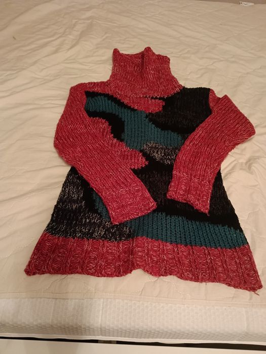 Golf ciepły, 35% moher, rozmiar L/XL