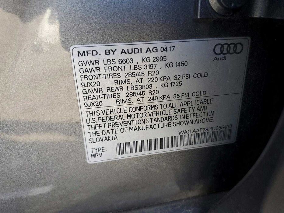 Audi Q7 Premium Plus 2017