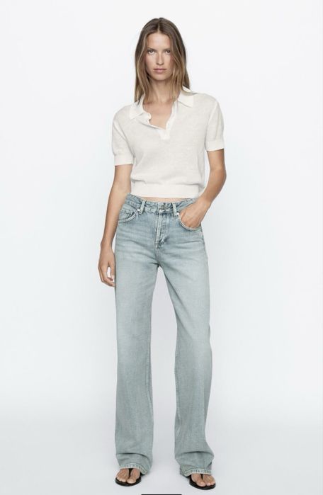 Джинси Massimo Dutti  середньої талії широкої форми