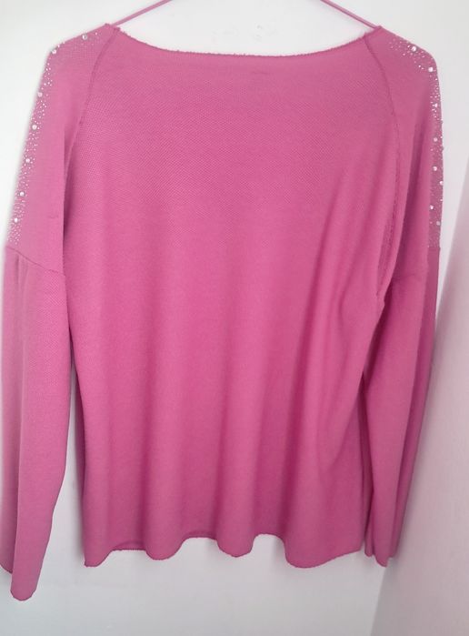 Fuksjowy sweterek L/XL