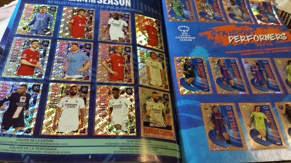 Caderneta Champions league 2022/2023