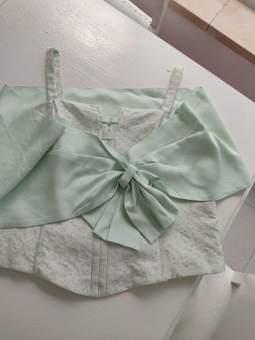 Conjunto de Cerimónia maxi verde água