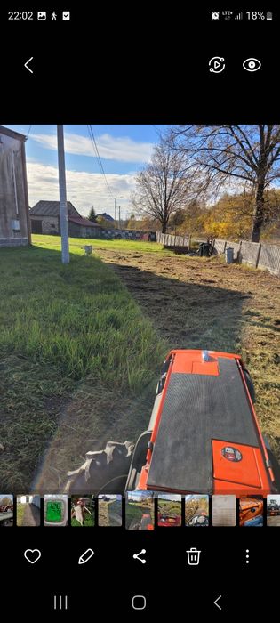 Uslugi małym traktorkiem kubota