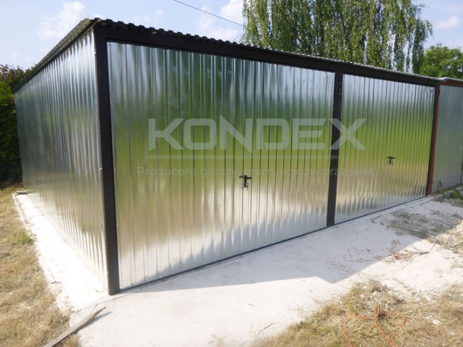 Garaż blaszany Blaszak 3x5 m Ocynk Kolor Garaże blaszane na wymiar PRODUCENT