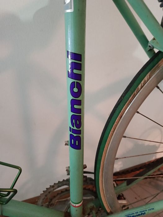 Bicicleta Bianchi Celeste Clássica Italiana, Reparto Corse, Anos 80/90