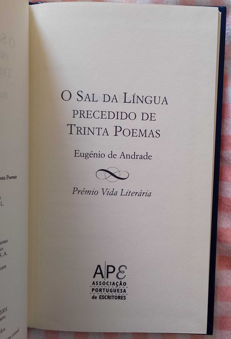 O sal da língua precedido de trinta poemas, Eugénio de Andrade