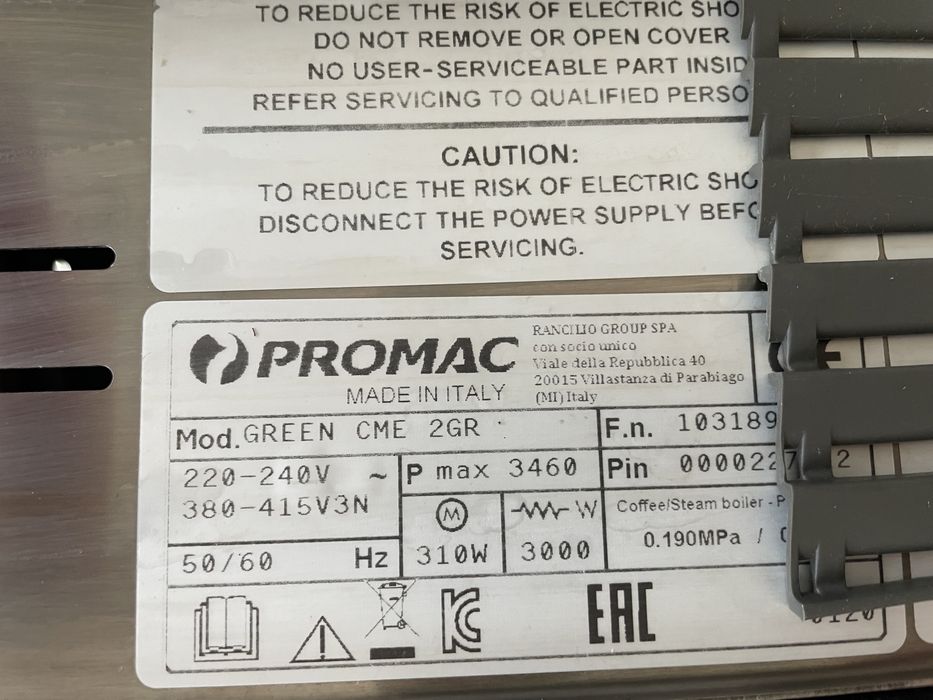 Profesjonalny ekspres do kawy Promac Green CME 2gr
