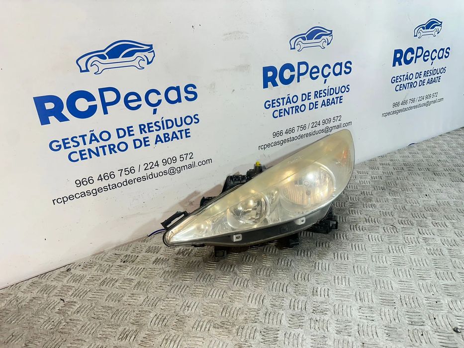 Otica Farol Esquerda Peugeot 207 Original