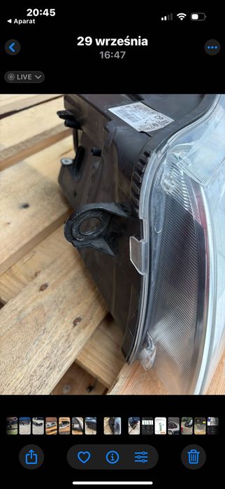 Lampa lewa przód Audi c6 lift 2009 r