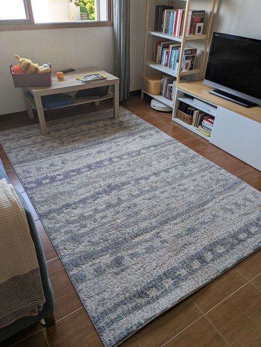 Tapete azul mesclado