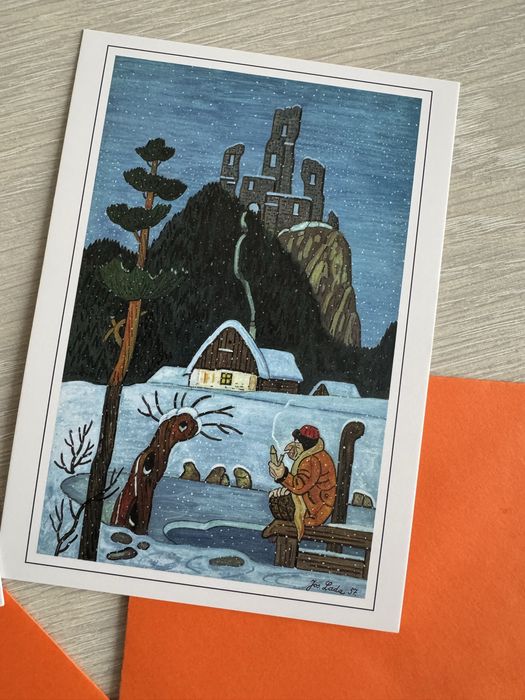 Дистівка з малюнком новорічним