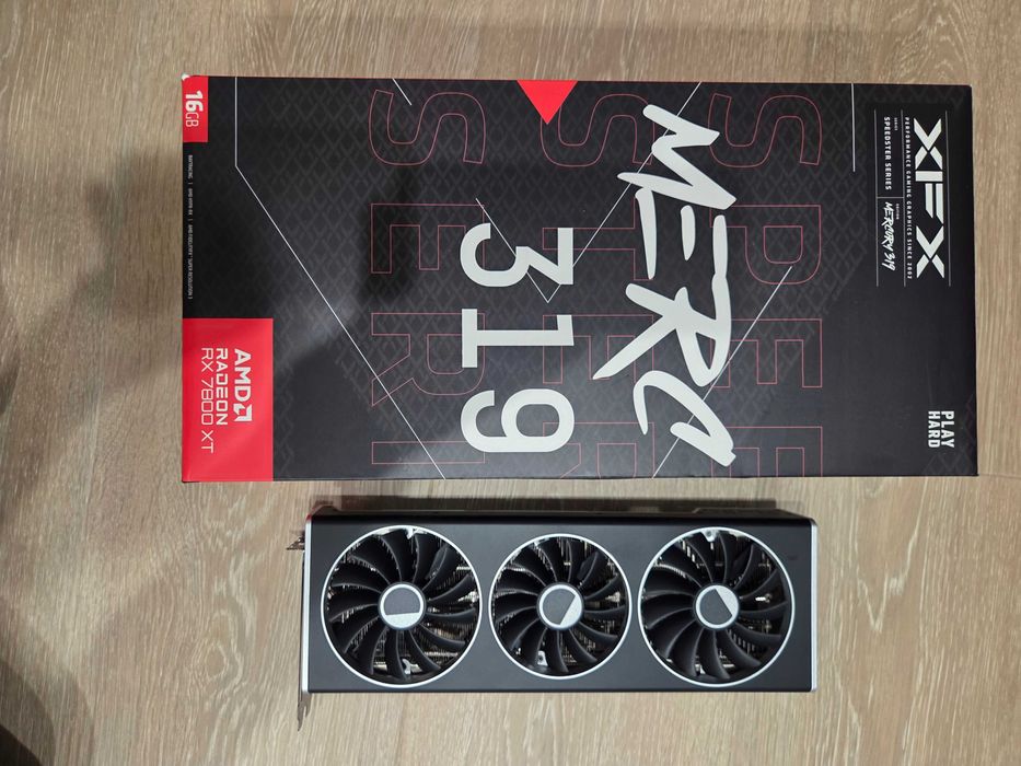 Karta graficzna xfx speedster merc 319 radeon rx 7800 xt black edition