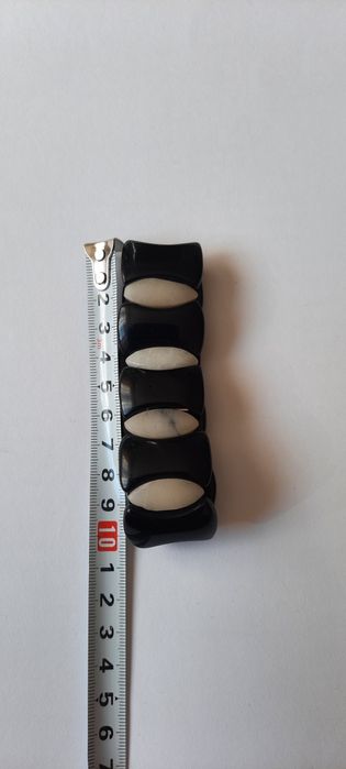 Bransoletka etno – naturalny róg + kość